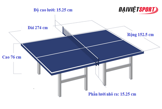 Thông số kỹ thuật cần quan tâm khi mua bàn bóng bàn