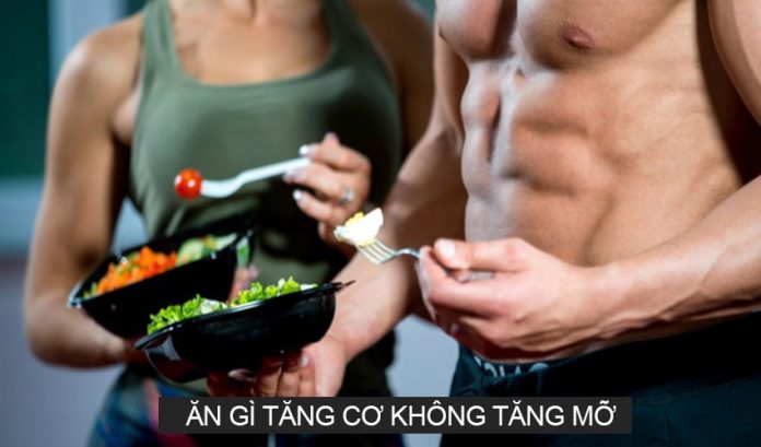 Nên ăn gì khi tập thể hình tăng cơ không tăng mỡ?